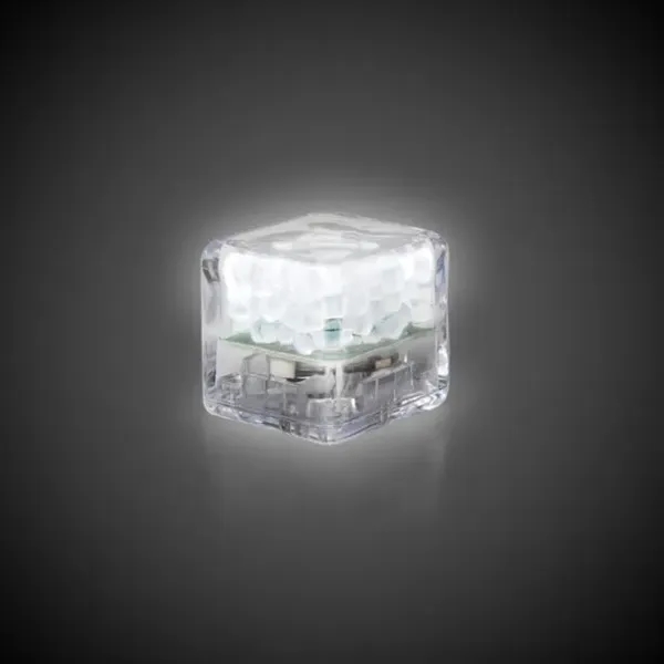 Liquid activated frosted ice cubes with LED lights in assorted colors.... from ASI 42016 Brighter Promotions Inc