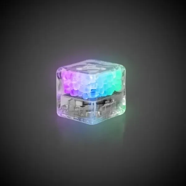 Liquid activated frosted ice cubes with LED lights in assorted colors.... from ASI 42016 Brighter Promotions Inc