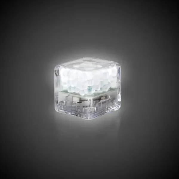Liquid activated frosted ice cubes with LED lights in assorted colors.... from ASI 42016 Brighter Promotions Inc