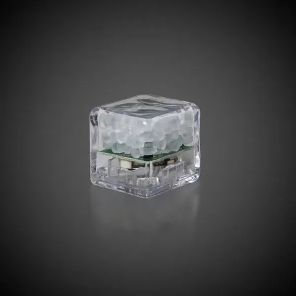 Liquid activated frosted ice cubes with LED lights in assorted colors.... from ASI 42016 Brighter Promotions Inc