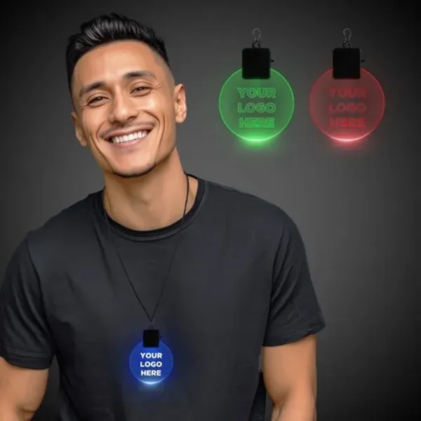 2.5" light-up LED medallion; assorted colors.... from ASI 42016 Brighter Promotions Inc / Chemical Light™