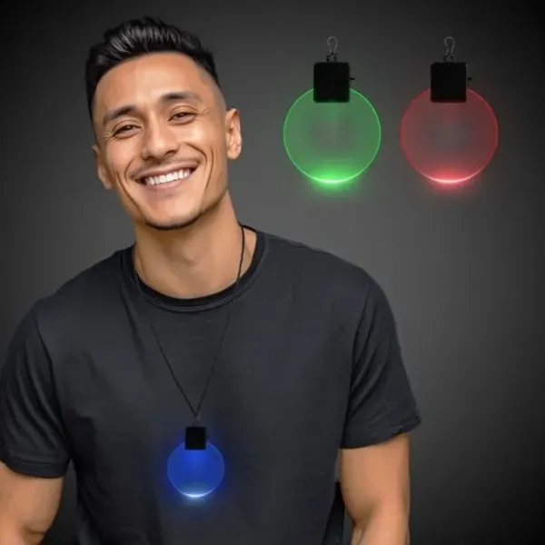 2.5" light-up LED medallion; assorted colors.... from ASI 42016 Brighter Promotions Inc / Chemical Light™