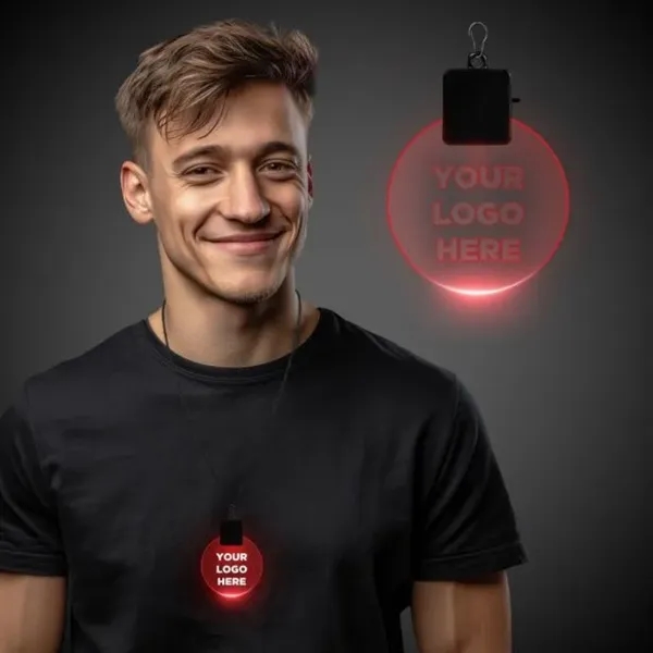 2.5" light-up LED medallion; assorted colors.... from ASI 42016 Brighter Promotions Inc / Chemical Light™