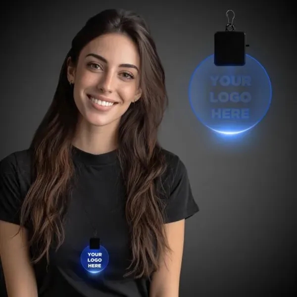 2.5" light-up LED medallion; assorted colors.... from ASI 42016 Brighter Promotions Inc / Chemical Light™