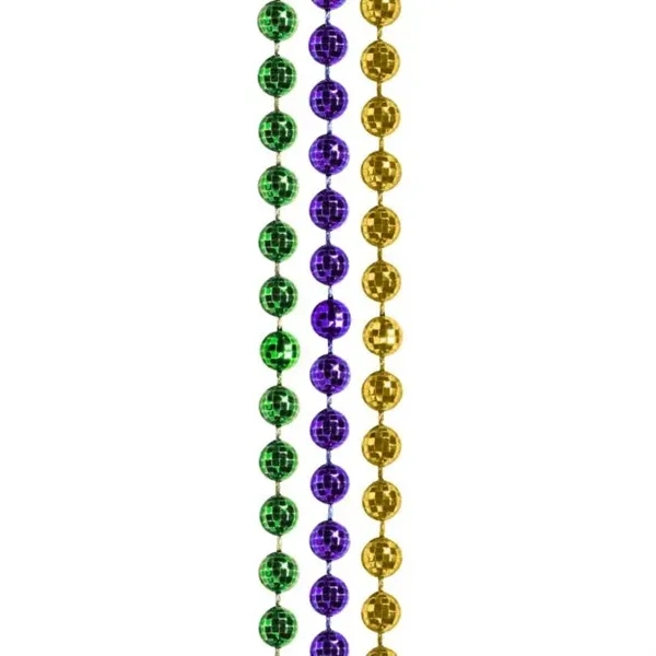 33" Mardi Gras necklace with disco-style round beads.... from ASI 42016 Brighter Promotions Inc / Chemical Light™