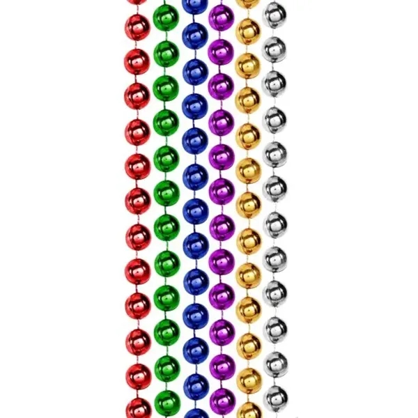 33" Mardi Gras beaded necklace.... from ASI 42016 Brighter Promotions Inc / Chemical Light™
