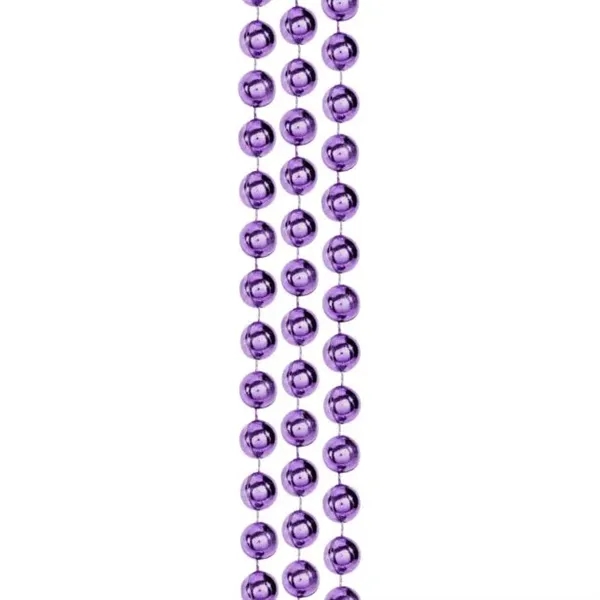 33" metallic beaded Mardi Gras necklace in a variety of colors.... from ASI 42016 Brighter Promotions Inc / Chemical Light™ Liquid Light