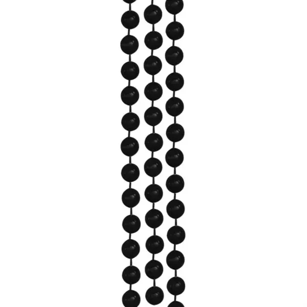 33" Mardi Gras necklace with black metallic round beads.... from ASI 42016 Brighter Promotions Inc / Chemical Light™