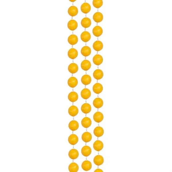 33" Mardi Gras necklace with yellow beads.... from ASI 42016 Brighter Promotions Inc / Chemical Light™