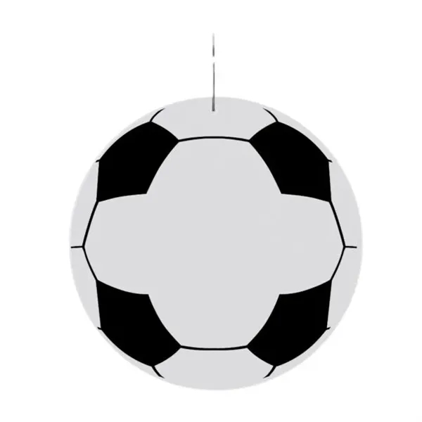 2 1/2" plastic soccer badge medallion with j-hook attachment.... from ASI 42016 Brighter Promotions Inc / Chemical Light™