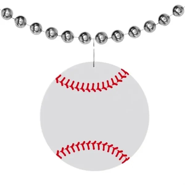 2 1/2" plastic baseball badge medallion with j-hook attachment.... from ASI 42016 Brighter Promotions Inc / Chemical Light™