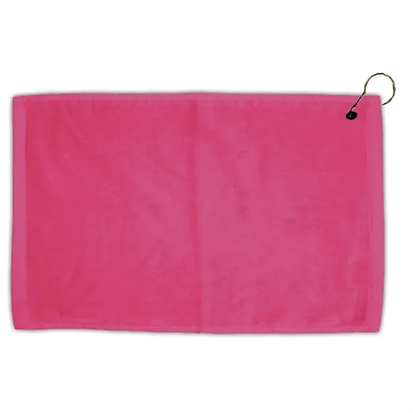 Turkish hemmed golf towel made of velour, measuring 16" x 25",... from ASI 38120 Ball Pro / Diversified Quality Kitchenware