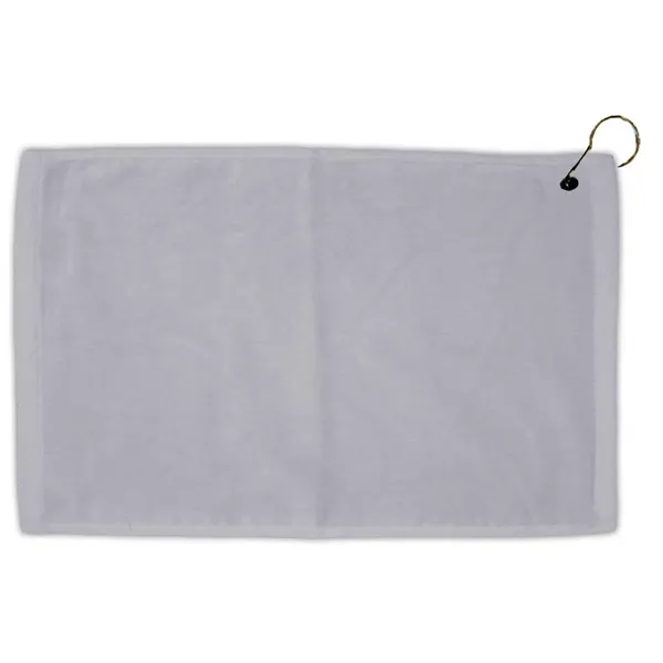 Turkish hemmed golf towel made of velour, measuring 16" x 25",... from ASI 38120 Ball Pro / Diversified Quality Kitchenware