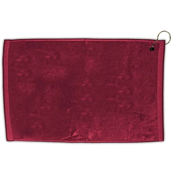 Turkish hemmed golf towel made of velour, measuring 16" x 25",... from ASI 38120 Ball Pro / Diversified Quality Kitchenware