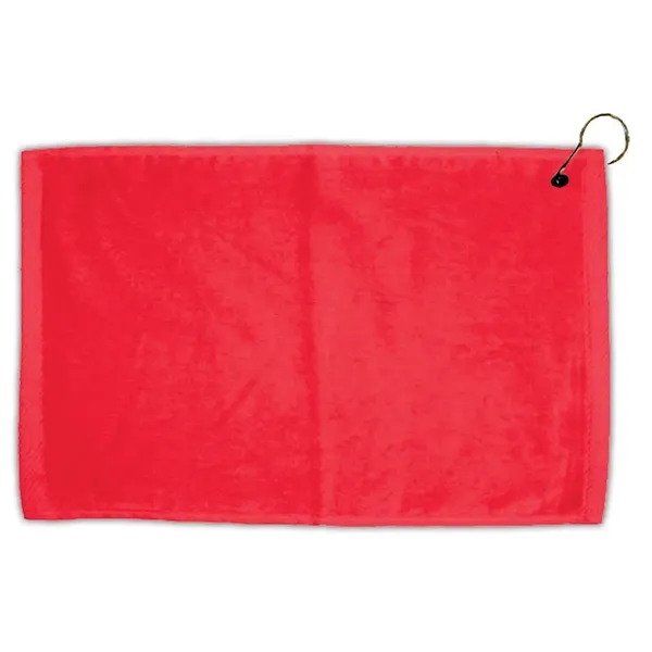 Turkish hemmed golf towel made of velour, measuring 16" x 25",... from ASI 38120 Ball Pro / Diversified Quality Kitchenware