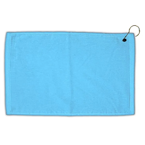 Turkish hemmed golf towel made of velour, measuring 16" x 25",... from ASI 38120 Ball Pro / Diversified Quality Kitchenware