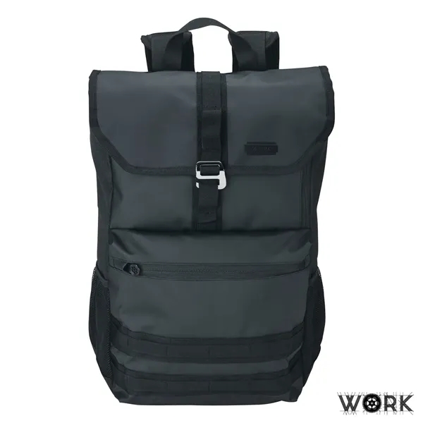 5.5" x 19" x 12.5" Work day backpack; includes bottle opener... from ASI 67866 Logomark/Valumark