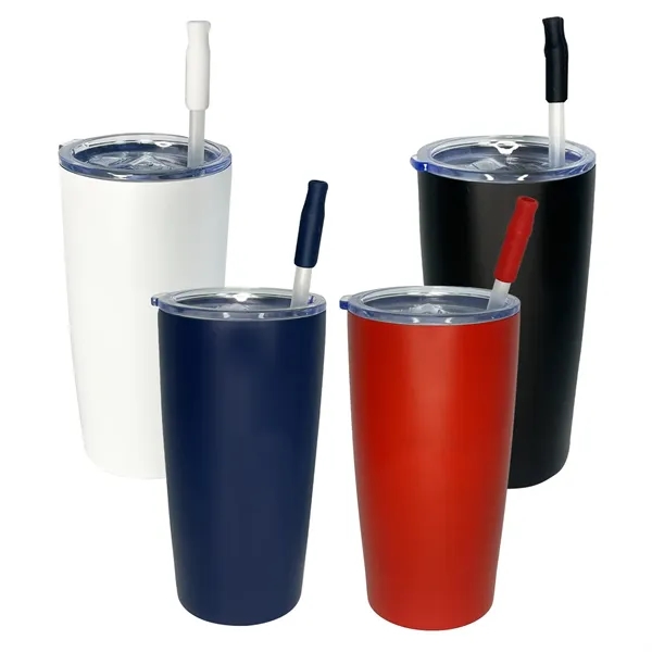 20 oz./591mL Stainless steel interior Powder-coated exterior Double-wall Keeps beverages cool... from ASI 63698 Justin Case®