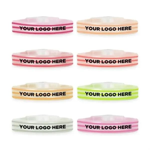 9" deluxe triple wide light-up glow bracelet; one time use only.... from ASI 42016 Brighter Promotions Inc