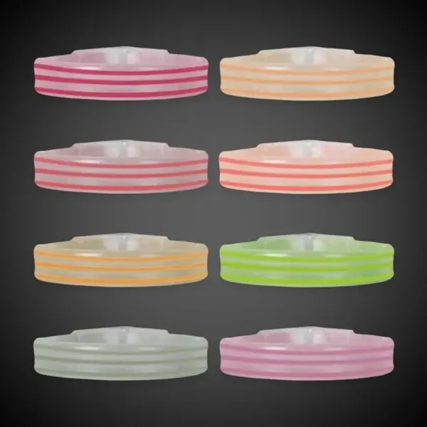 9" deluxe triple wide light-up glow bracelet; one time use only.... from ASI 42016 Brighter Promotions Inc