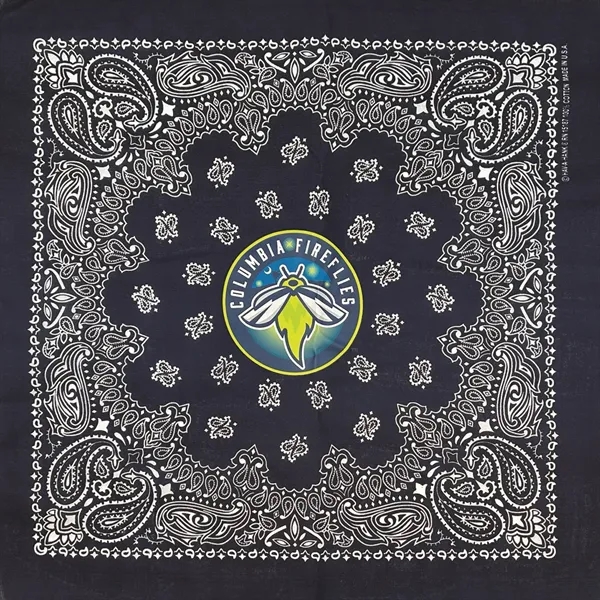 22" x 22" cotton bandana with American paisley print.... from ASI 44020 Bandanna Promotions By CARO-LINE / Bandanna Promotions