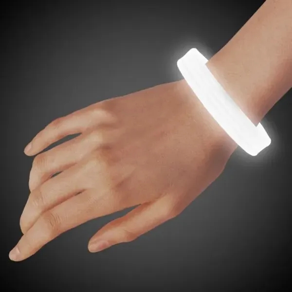 9" deluxe triple wide light-up glow bracelet; one time use only.... from ASI 42016 Brighter Promotions Inc