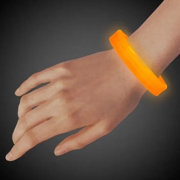 9" deluxe triple wide light-up glow bracelet; one time use only.... from ASI 42016 Brighter Promotions Inc