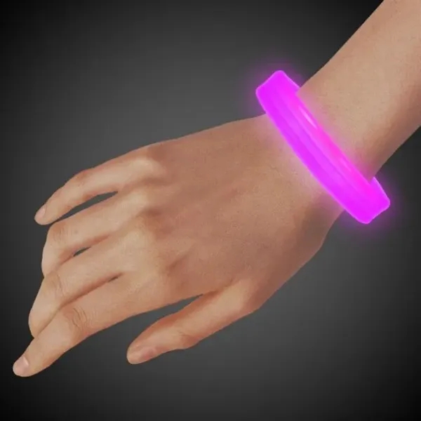 9" deluxe triple wide light-up glow bracelet; one time use only.... from ASI 42016 Brighter Promotions Inc