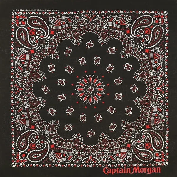 22" x 22" cotton bandana with American paisley print.... from ASI 44020 Bandanna Promotions By CARO-LINE / Bandanna Promotions