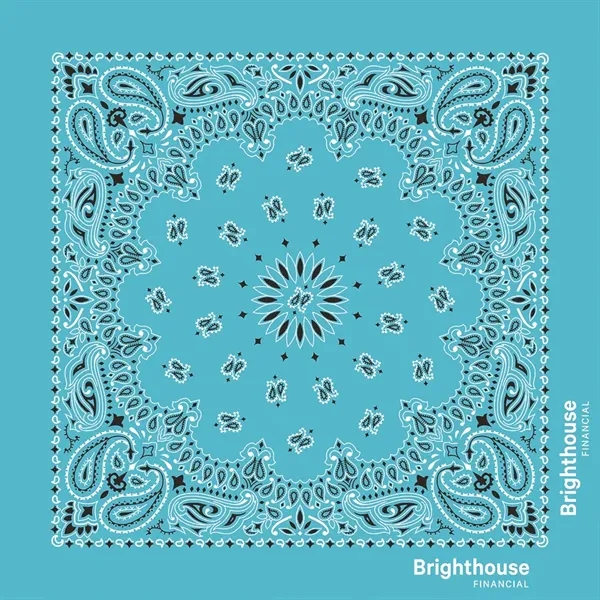 22" x 22" cotton bandana with American paisley print.... from ASI 44020 Bandanna Promotions By CARO-LINE / Bandanna Promotions