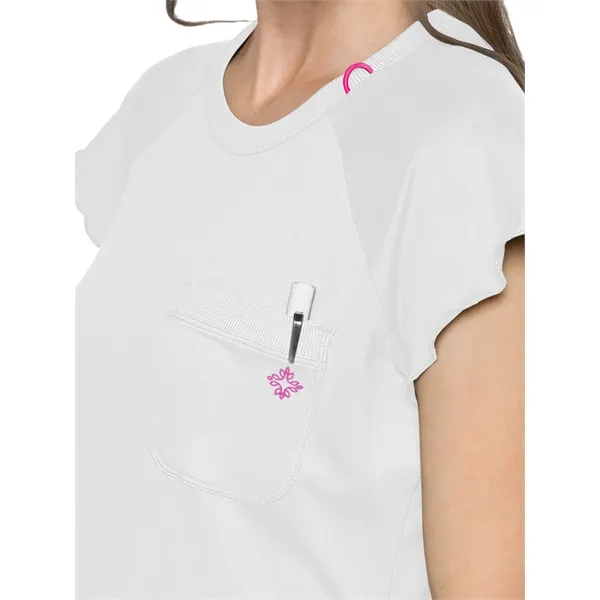 Med Couture - MC Layers - Women's 1-Pocket Lettuce-Edged Top... from ASI 86018 Scrub Authority / Uniform Stores