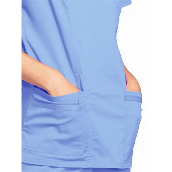 Workwear Premium Core Stretch Mock Wrap Top... from ASI 86018 Scrub Authority / Uniform Stores