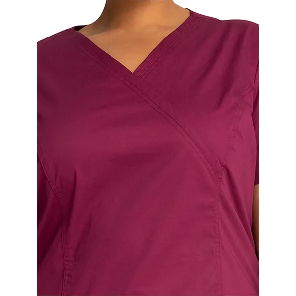 Workwear Premium Core Stretch Mock Wrap Top... from ASI 86018 Scrub Authority / Uniform Stores