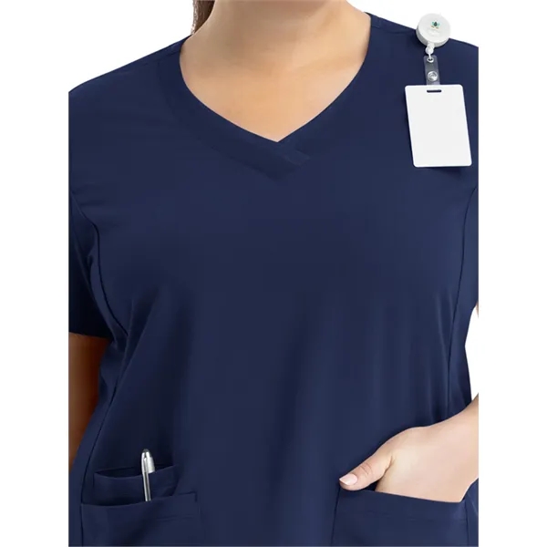 Maevn Matrix Pro Women's Contrast Layered V-Neck Top... from ASI 86018 Scrub Authority / Uniform Stores