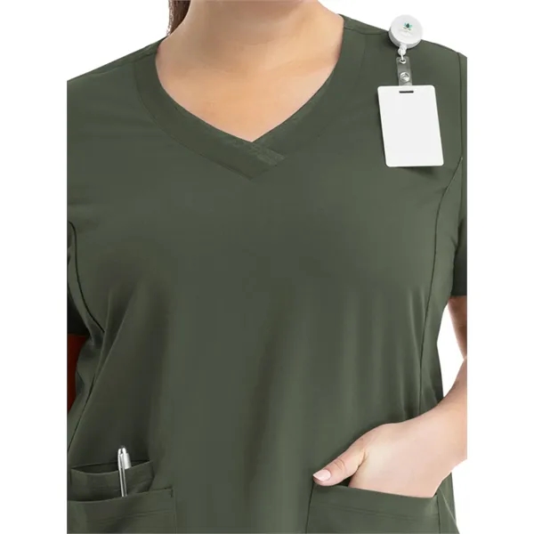 Maevn Matrix Pro Women's Contrast Layered V-Neck Top... from ASI 86018 Scrub Authority / Uniform Stores