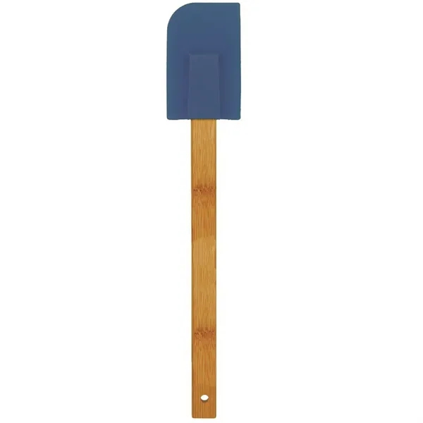 11 3/4" x 5/8" x 3/16" silicone spatula with bamboo wood... from ASI 74601 Calico