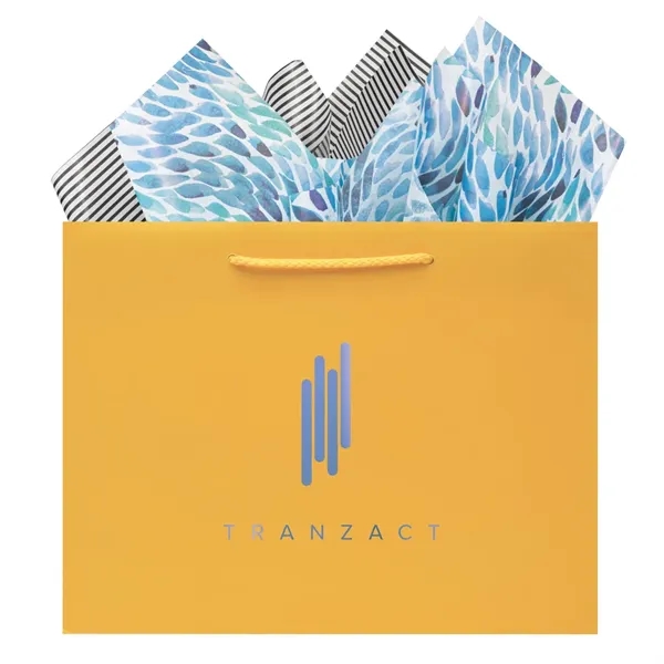 Made from 180 GSM matte laminated paper, these shopping totes feature... from ASI 75731 PWS / Pacific Western Sales/PWS