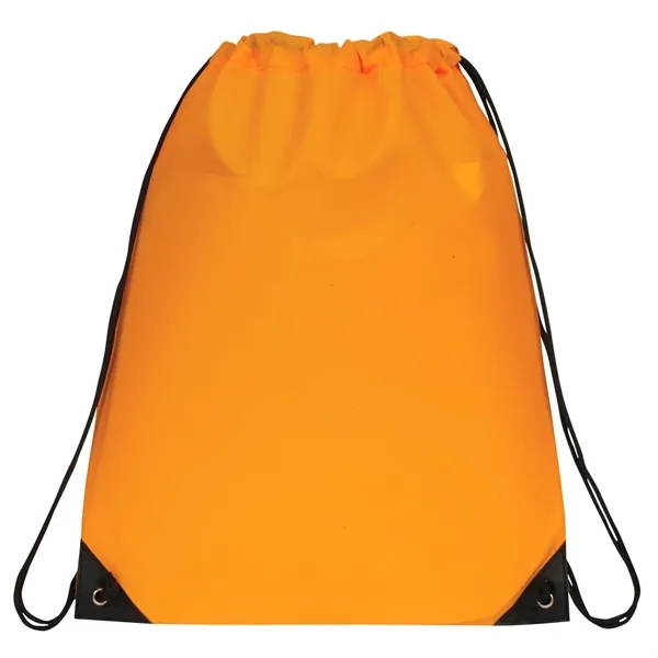 14.5" x 18" 210 Denier polyester drawstring backpack in assorted colors... from ASI 37980 Bagworld