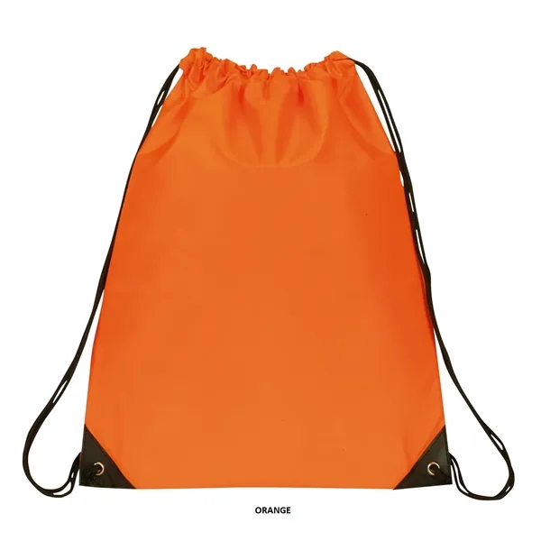 14.5" x 18" 210 Denier polyester drawstring backpack in assorted colors... from ASI 37980 Bagworld