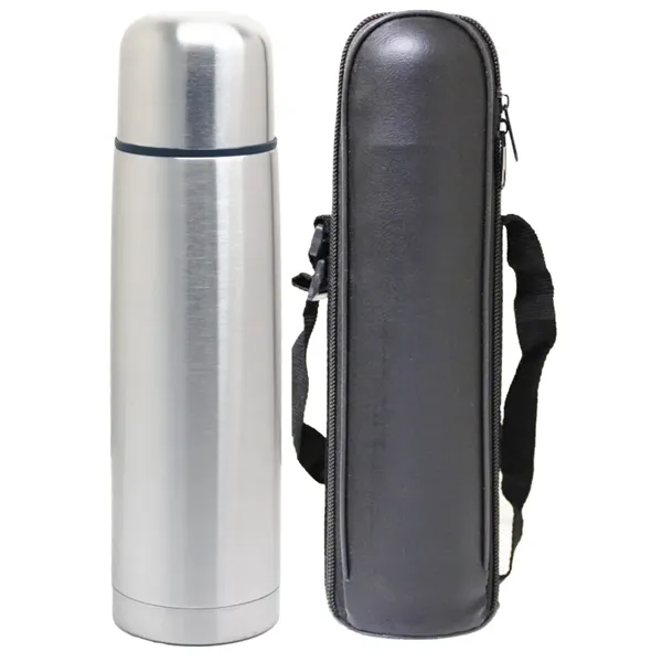 Thermal insulated vacuum bottle in a bag, push and pour stopper... from ASI 36988 Artek USA Inc