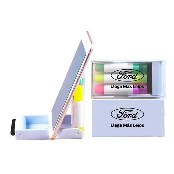 Gel Wax Highlighter with Phone Holder and Screen Cleaner... from ASI 74585 Nu Promo International / Nu Promo Line