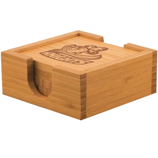 Set of four 4" x 4" x 3/8" square coasters with... from ASI 74601 Calico