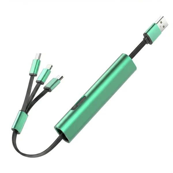 3-in-1 LED light up logo charging cable plus laser engraving on... from ASI 37218 Athena Promo (tm)