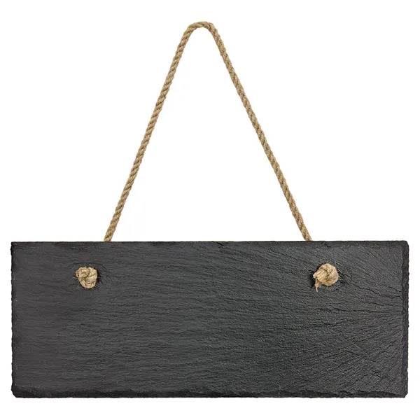 10" x 4" x 1/4" rectangular slate hanging decoration with string.... from ASI 74601 Calico