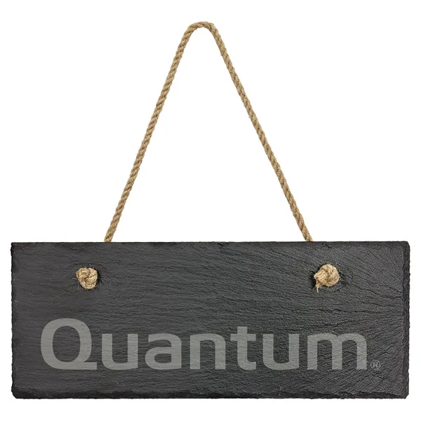 10" x 4" x 1/4" rectangular slate hanging decoration with string.... from ASI 74601 Calico