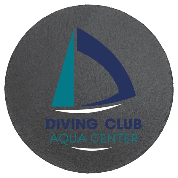 11 3/4" round slate custom decoration with scratch-resistant coating.... from ASI 74601 Calico