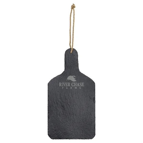 7" x 13 1/2" x 1/4" paddle-shaped slate cutting board with... from ASI 74601 Calico