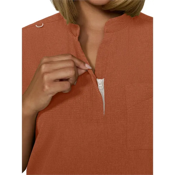 koi - Solis - Women's Zipper Neck Combo Chest Pocket Catr...... from ASI 86018 Scrub Authority / Uniform Stores