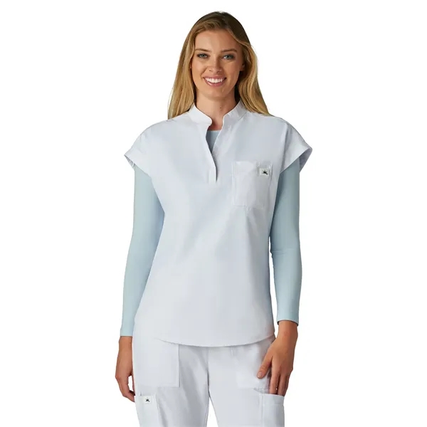 koi - Solis - Women's Zipper Neck Combo Chest Pocket Catr...... from ASI 86018 Scrub Authority / Uniform Stores