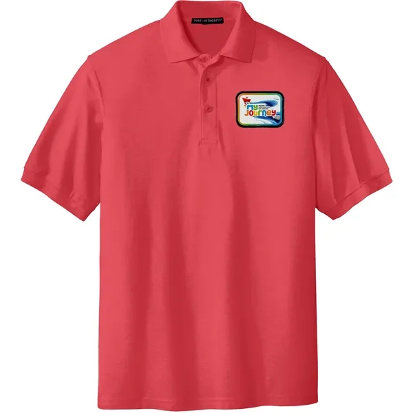 PORT AUTHORITY® SILK TOUCH™ POLO WITH EMBLEM... from ASI 30208 A P Specialties / AP Specialties